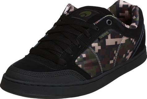 Osiris Men's Merk II Skate Shoe,Black/Digi Camo,12 M .